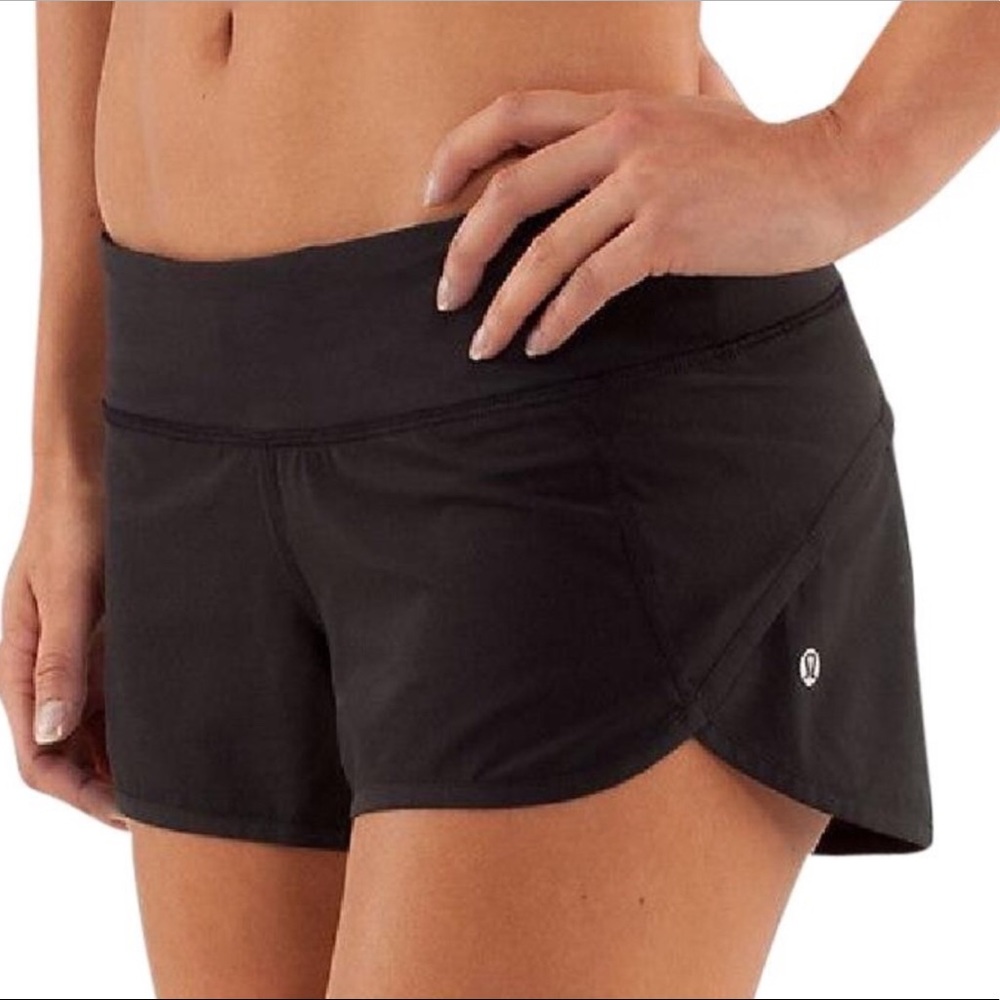 Lululemon Black Speed Up Short - Size 4